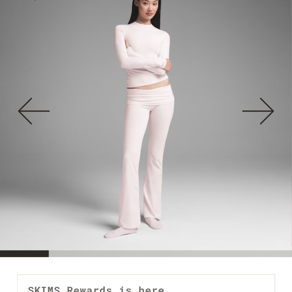 SKIMS Pink Boot Cut Flare Pants